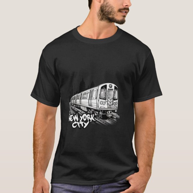 Camiseta Viaje de vacaciones arte en el trasfondo de la ciu (Anverso)