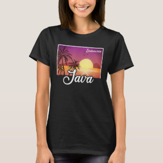 Camiseta Viaje de vacaciones de Indonesia de época Asia Jav