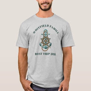 Camiseta Viaje de vacaciones en barco personalizado Náutico