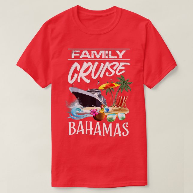 Camiseta Viaje de vacaciones en cruceros familiares en las  (Diseño del anverso)