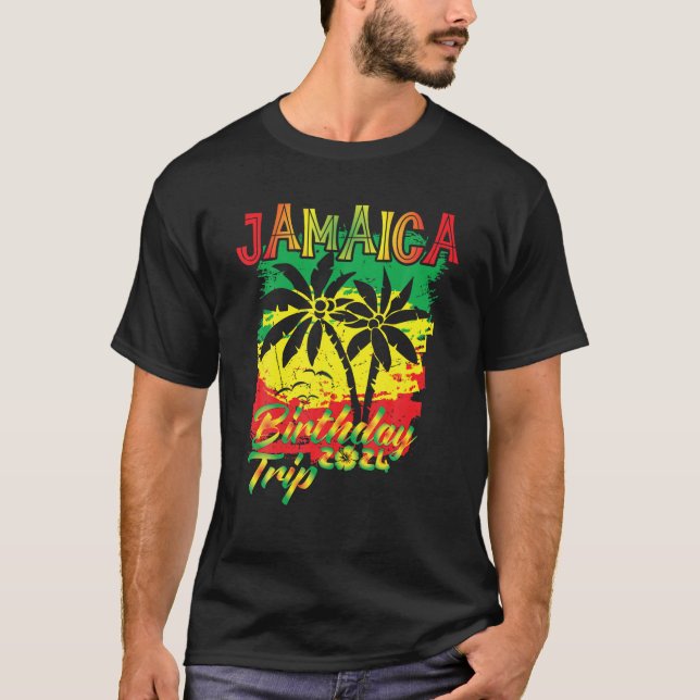 Camiseta Viaje de vacaciones en Jamaica 2024 Día de Anivers (Anverso)