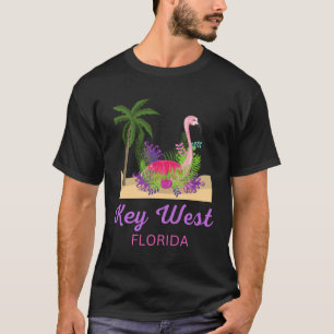 Camiseta Viaje de vacaciones Key West Florida Flamingo