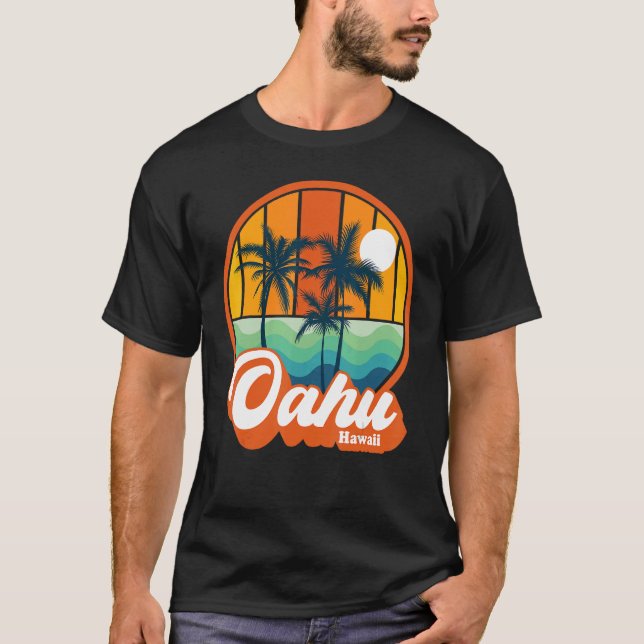 Camiseta Viaje de verano de la isla hawaiana de Oahu (Anverso)