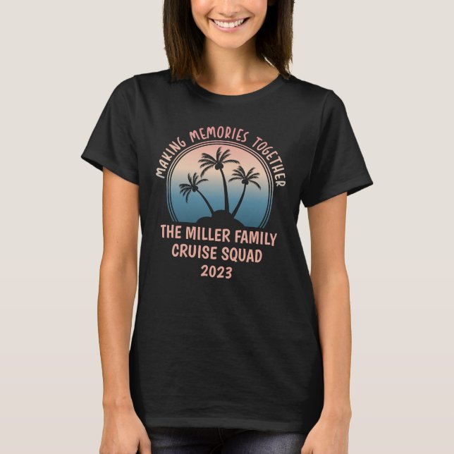 Camiseta Viaje de verano en la playa para familias personal (Anverso)