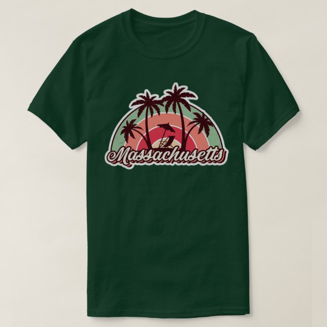 Camiseta Viaje de verano en Massachusetts (Diseño del anverso)