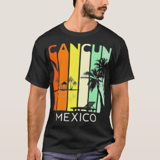 Camiseta Viaje de verano México retro México en Cancún 2