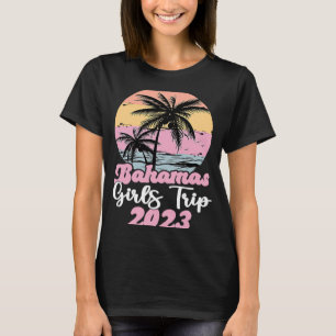 Camiseta Viaje de viaje de Chicas de Bahamas 2023