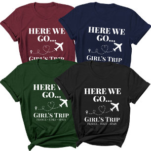 Camiseta Viaje de viaje de personalizado Chicas familiares 