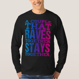 Camiseta Viaje del Festival de Música Edm Dance Pareja Rave