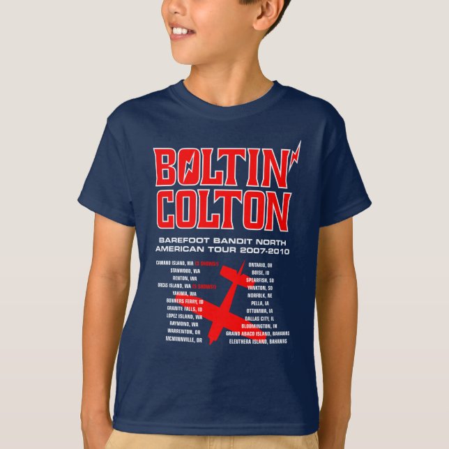 Camiseta Viaje del mundo de Boltin Colton (rojo) (Anverso)