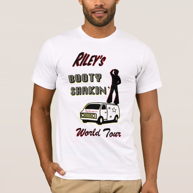 Camiseta Viaje del mundo de Shakin del botín de Riley (Anverso)