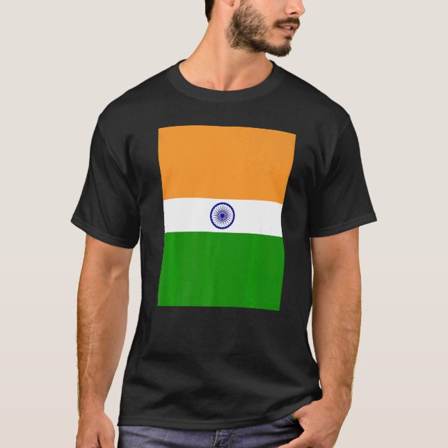 Camiseta Viaje del patrimonio de la bandera de la India (Anverso)