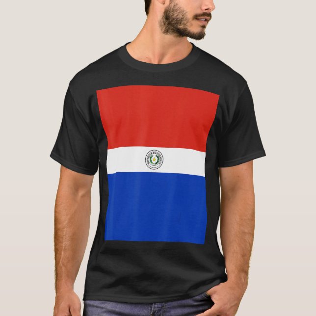 Camiseta Viaje del patrimonio de la bandera de Paraguay (Anverso)