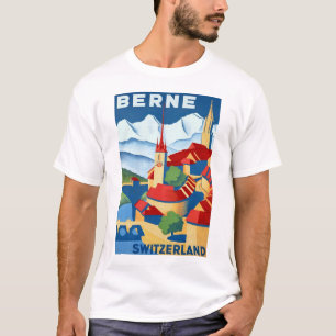 Camiseta Viaje del suizo del ~Vintage de Suiza del ~ de