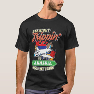 Camiseta Viaje directo a Armenia con mi familia de tribu