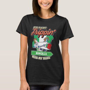 Camiseta Viaje directo a Nigeria con mi familia de tribu