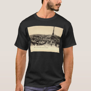Camiseta Viaje Eiffel, vintage del La de París Francia