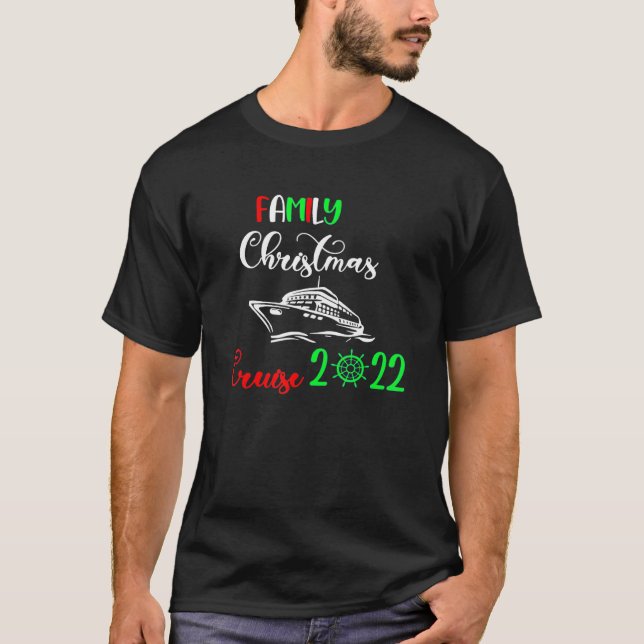 Camiseta Viaje en barco de Navidades de crucero para famili (Anverso)