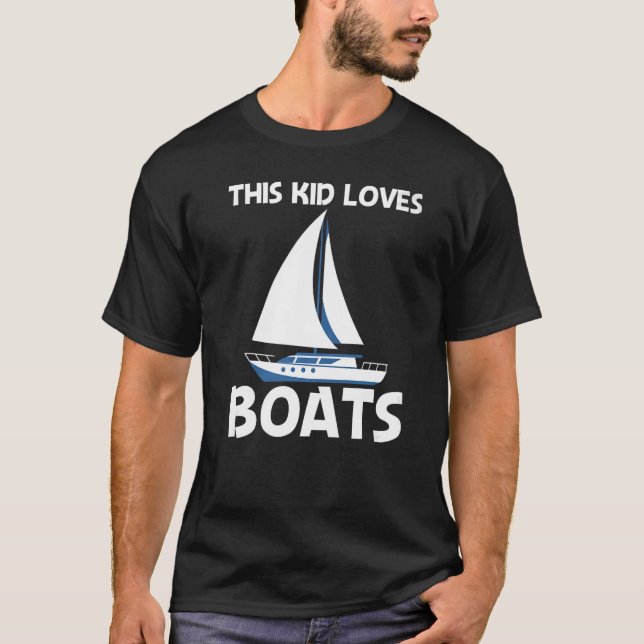 Camiseta Viaje En Barco Para Niños (Anverso)