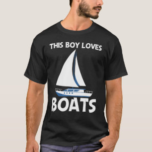 Camiseta Viaje En Barco Para Niños Y Niños En Viaje De Vela