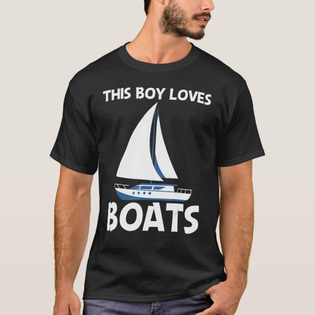 Camiseta Viaje En Barco Para Niños Y Niños En Viaje De Vela (Anverso)