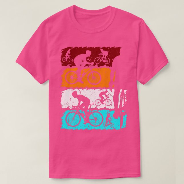 Camiseta Viaje en bicicleta de carretera (Diseño del anverso)