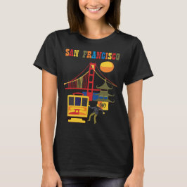 Camiseta Viaje en Cable Car de San Francisco Golden Gate