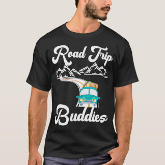 Camiseta Viaje en carretera Buques Viajes Camping Pareja A