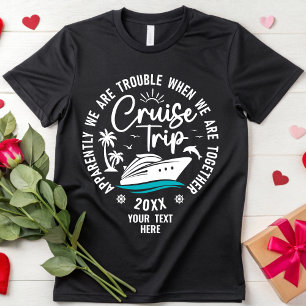 Camiseta Viaje en crucero familiar de la personalizado Squa