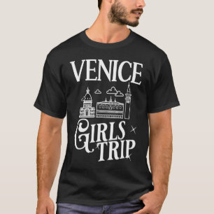 Camiseta Viaje en el mapa de la ciudad de Venecia Italia