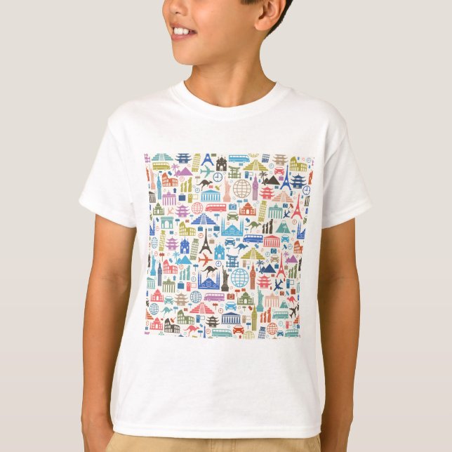 Camiseta viaje en el mundo (Anverso)