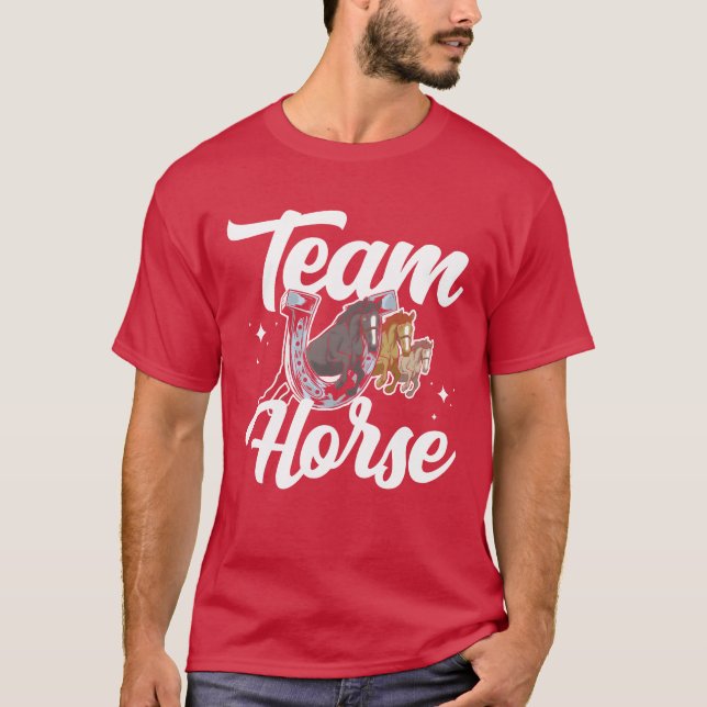 Camiseta Viaje en equipo de equitación jinete ecuestre (Anverso)