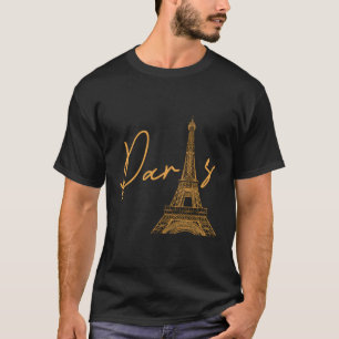 Camiseta Viaje en Europa de la Torre Eiffel Francesa