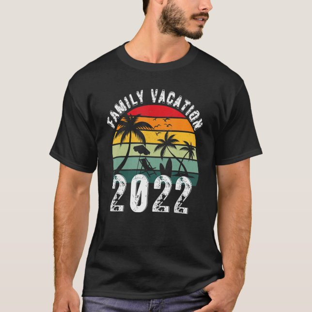 Camiseta Viaje en familia Playa de vacaciones de verano 202 (Anverso)