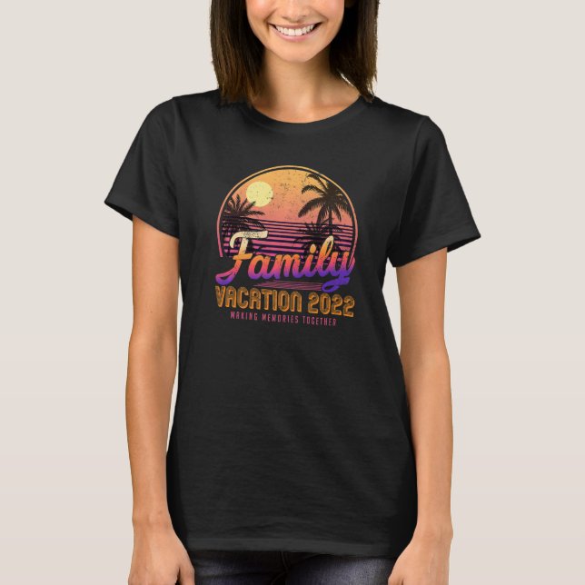 Camiseta Viaje en familia Playa de vacaciones de verano 202 (Anverso)