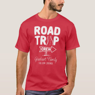 Camiseta Viaje en familia por carretera Tripografía de equi