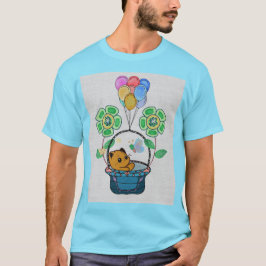 Camiseta Viaje en globo del gato