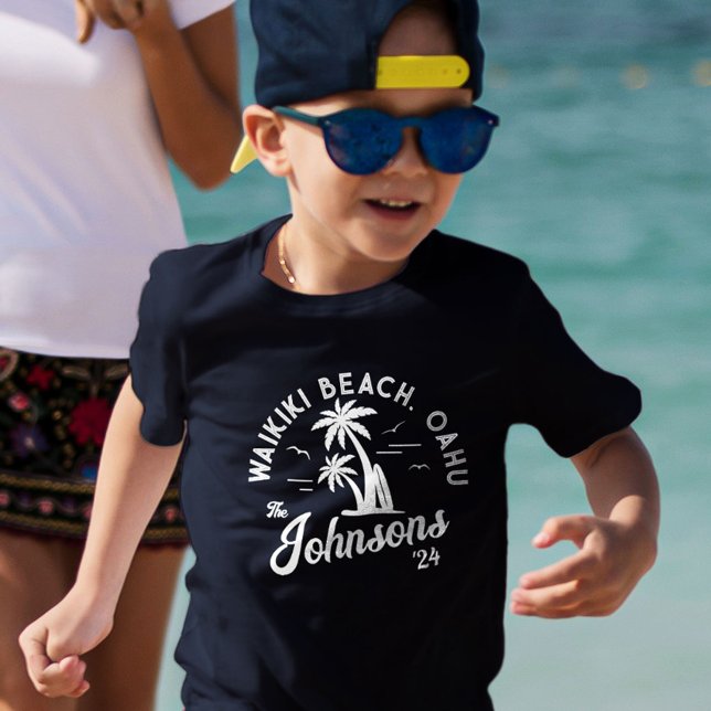Camiseta Viaje en grupo veraniego de vacaciones para famili (Custom Family Vacation Summer Beach Group Trip T-Shirt)