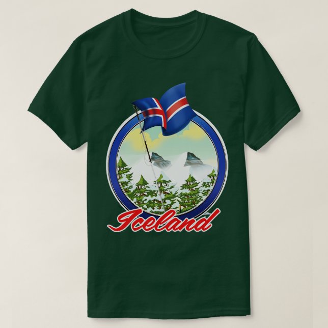 Camiseta Viaje en Islandia (Diseño del anverso)