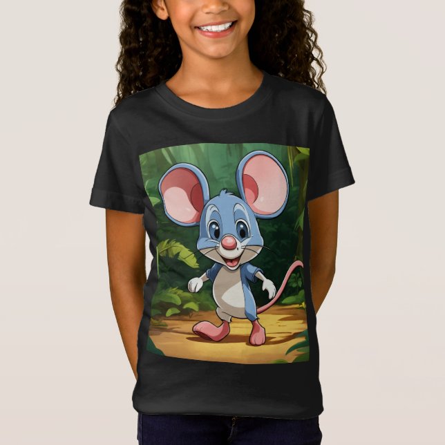 Camiseta Viaje en la jungla - Personalizado Mouse Bebé Bell (Anverso)