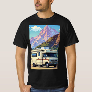 Camiseta Viaje en modo de vacaciones al aire libre RV avent