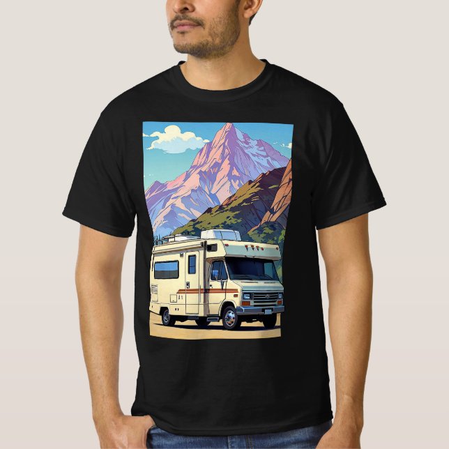 Camiseta Viaje en modo de vacaciones al aire libre RV avent (Anverso)