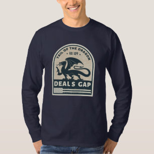 Camiseta Viaje en moto de la cola del Dragon Deals Gap