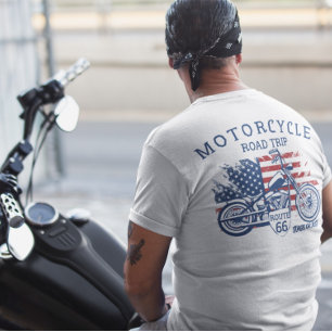 Camiseta Viaje en motocicleta por carretera 66 Sturgis o Bu