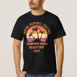 Camiseta Viaje en playa de verano Reunión de personalizados