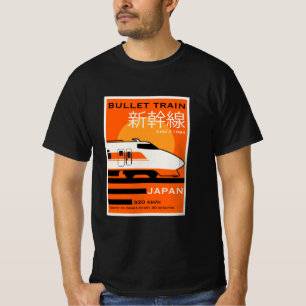 Camiseta Viaje en tren de bala en Japón Shinkansen