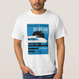 Camiseta Viaje en tren de bala en Japón Shinkansen