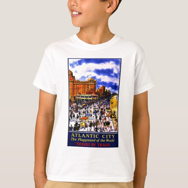 Camiseta Viaje en tren de la Ciudad Atlántica (Anverso)