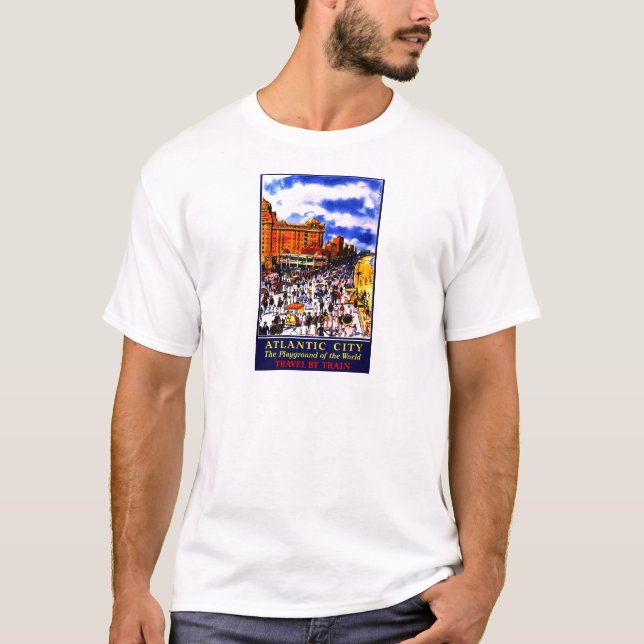 Camiseta Viaje en tren de la Ciudad Atlántica (Anverso)