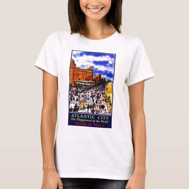 Camiseta Viaje en tren de la Ciudad Atlántica (Anverso)